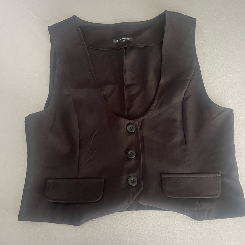 SHEIN Black Vest XL